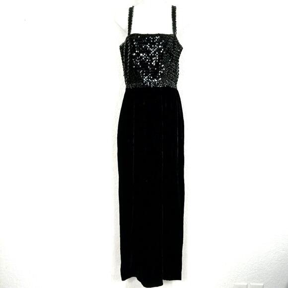 Lilli Diamond Vintage Sequins Velvet Dress Size XS - Picture 1 of 8